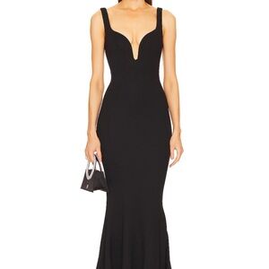 Michael Costello Black Maxi Dress